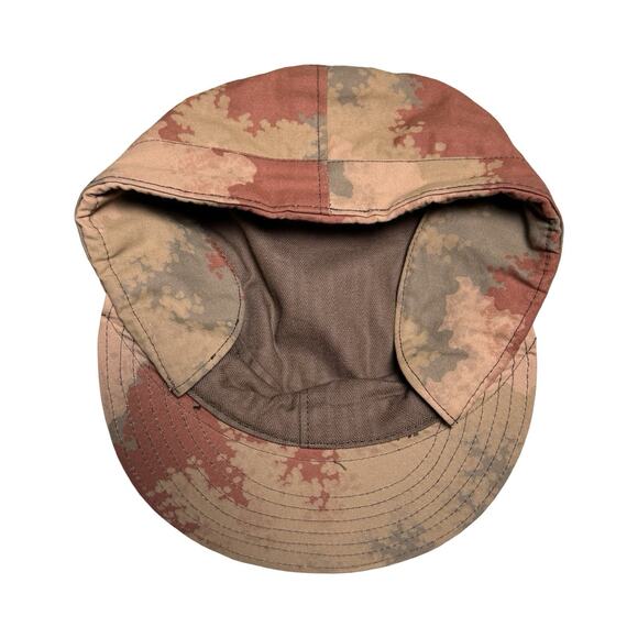 Czech Desert Camo Field Hat Cap w/ Ear Flaps 1990s Czechoslovakia - Picture 5 of 8